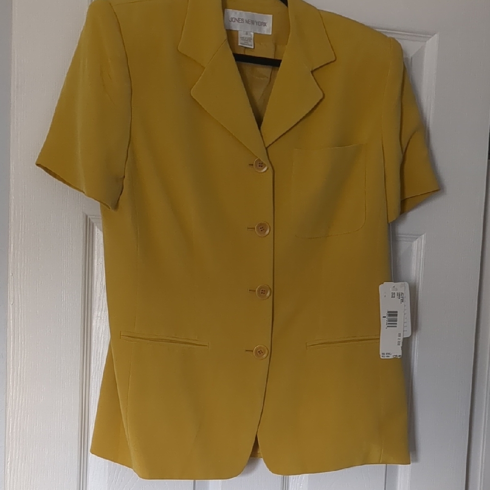 Jones New York Women's Yellow Blazer